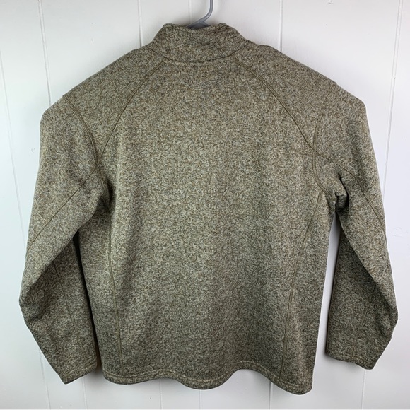 Eddie Bauer Quarter Zip Sweater Pullover Brown Men’s Extra Large - Picture 2 of 4